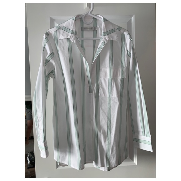 🌟 Oversized long-sleeved stripped shirt TWIK 🌟 - Picture 2 of 2